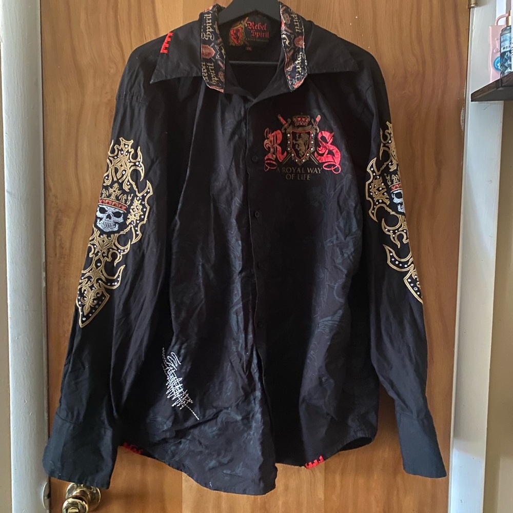 Rebel Spirit-Men’s Button Down-2XL